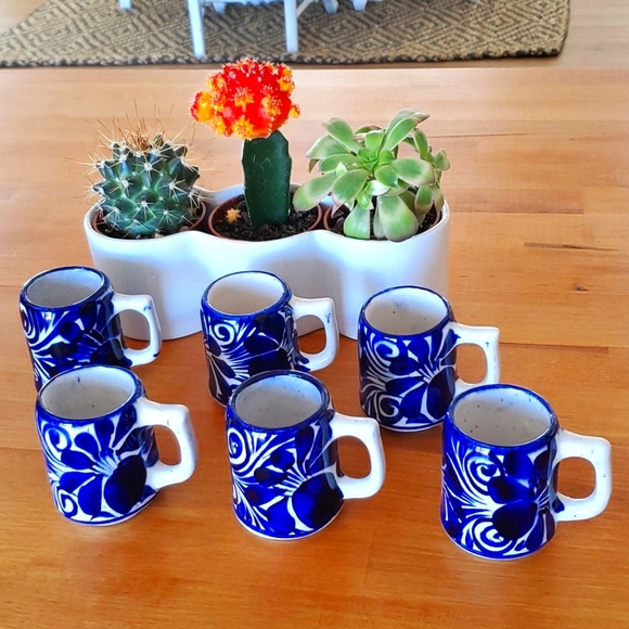 Lot of handmade,ceramic glazed Tea&Espresso Cups - Picture 8 of 12
